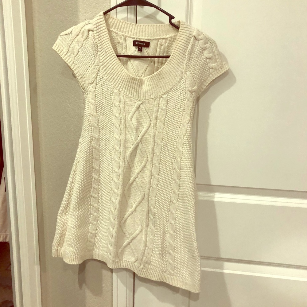 White Express sweater tunic